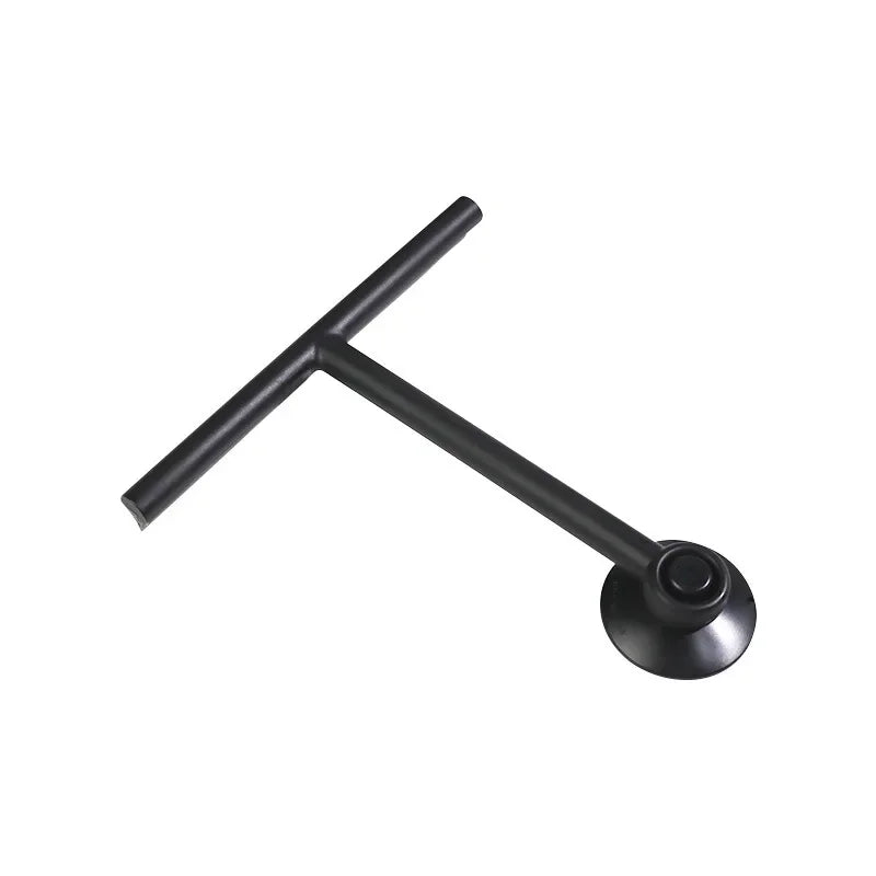 nettoyant vitre poignée longue brosse plate caoutchouc noir gris clips moderne minimaliste