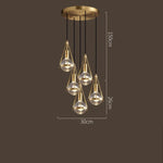 suspension lumineuse moderne or transparent 2000 82000 lumens chambre salon étude hall