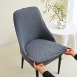 housse chaise moderne gris rayures élastique spandex polyester fauteuil mariagehôtel