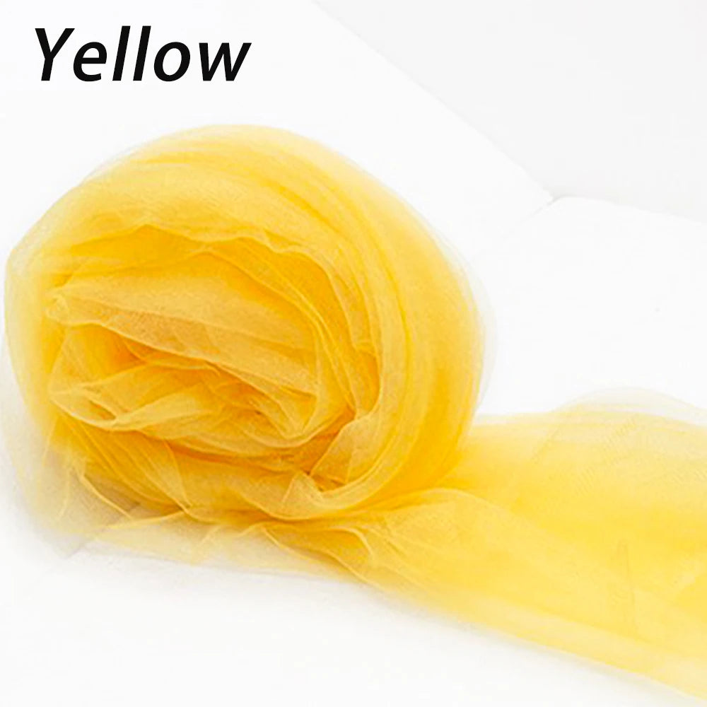 tulle fin bleu clair rose noir gaze blanche élégant délicat translucide bricolage robe coiffure