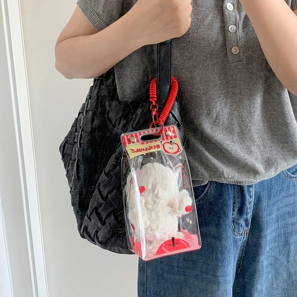 sac main rose motif cœurs rubans mode clips rangement cadeau occasionnels portefeuilles