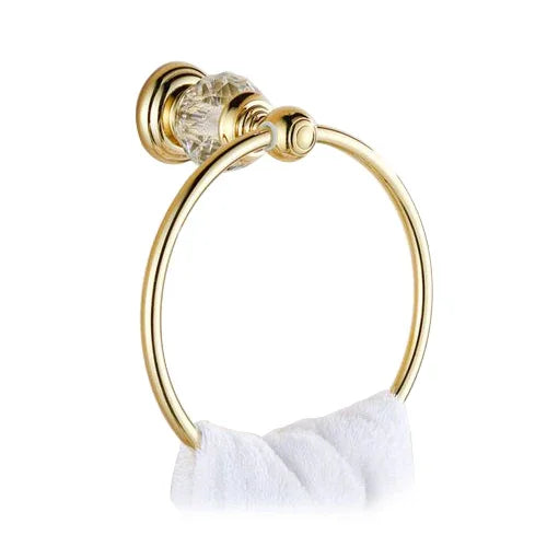 accessoires salle bain or strass classique porte serviettes porte papier toilette