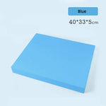 tapis fitness texturé antidérapant bleu épais 5cm joint protection exercices maison