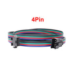 câbles électrique extension 24v led 2pin 3pin 4pin 5pin noir rouge vert bleu
