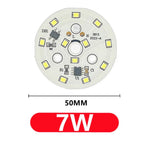 Plaque LED Downlight Chip 3W 5W 7W 9W 12W 15W 18W Blanc Gris Circulaire