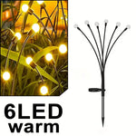 guirlande lumineuse solaire multicolore moderne extérieure boules rondes opaques tige métallique