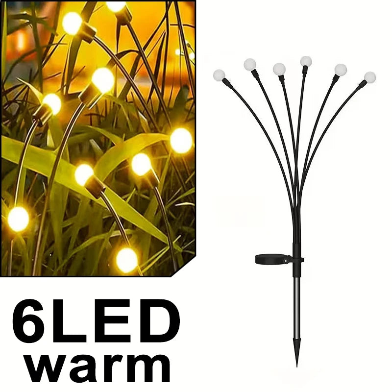 guirlande lumineuse solaire multicolore moderne extérieure boules rondes opaques tige métallique