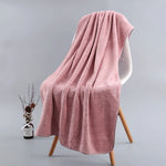 serviette bain fibre bambou rayures noires gris clair séchage rapide adultes moderne MACHINE