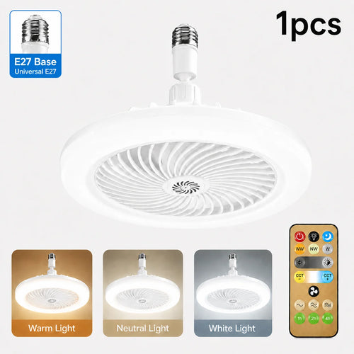 ventilateur lampe led éclairage blanc moderne télécommande parfum aromathérapie rechargeable