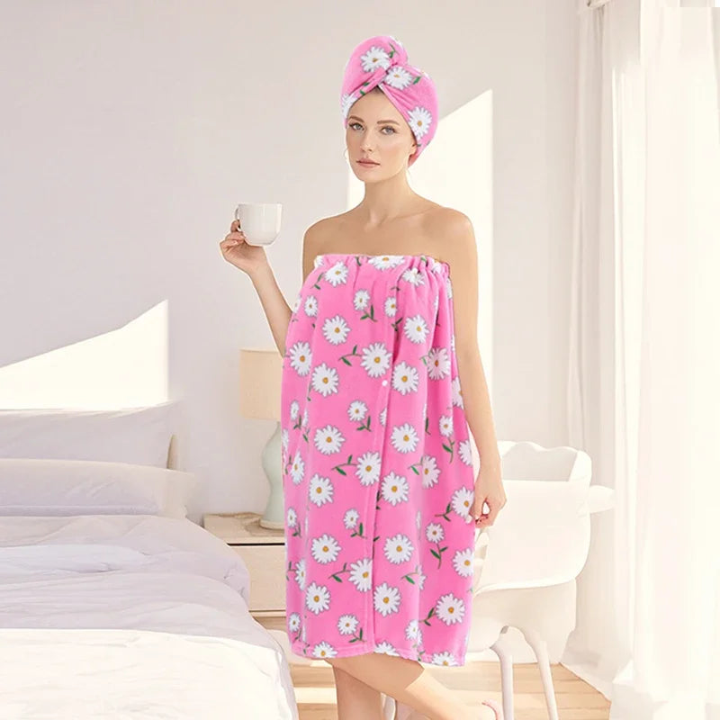 serviette bain rapide fleur bleu rose violet vert absorption rapide machine lavage simple confortable