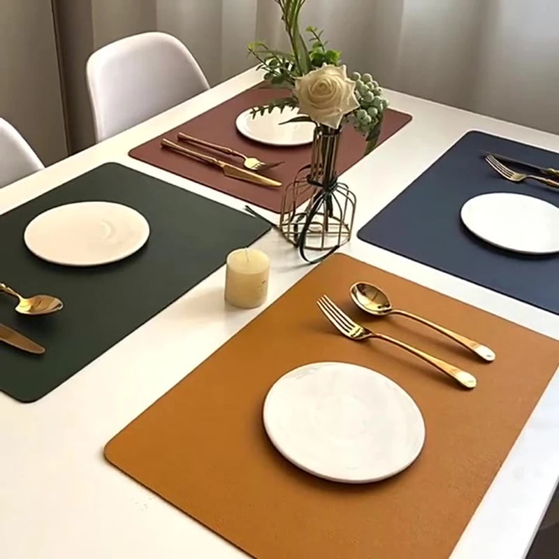 tapis table moderne rond texture tissée bleu marine vert olive beige marron rose pâle
