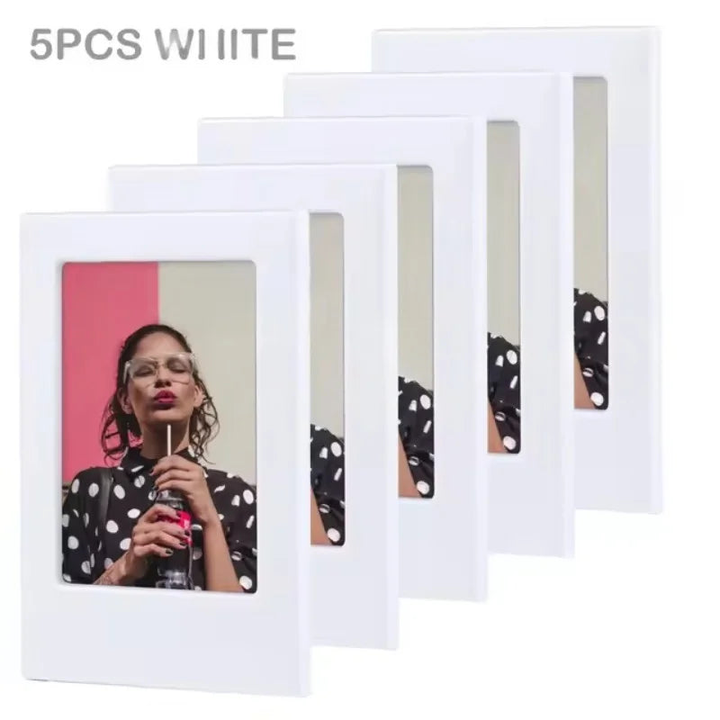cadre photo magnétique transparent moderne minimaliste rectangle simple couleur bleu rose vert orange violet