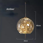 lampe suspendue moderne transparente dorée fil cuivre câble suspendu chambre salon étude chambre d'hôtel