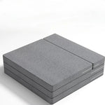 tapis pliable gris moderne texture tissée zip 60cm 46cm 5cmextérieur salon chambre