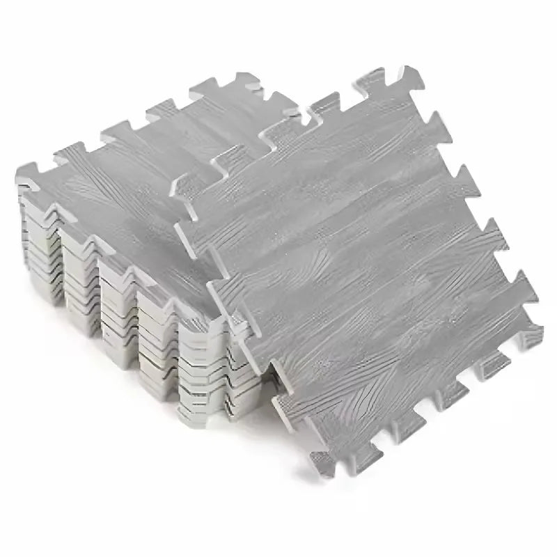 dalles sol mousse puzzle imitation bois couleur gris moderne facile nettoyage durable maison hôtelextérieur