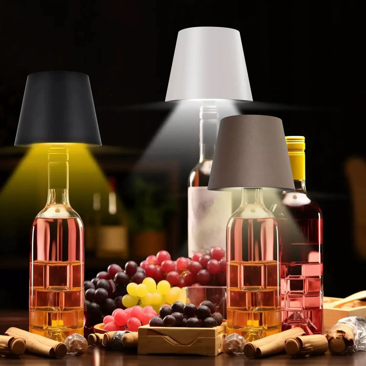 lampe poser moderne couleur noir blanc jaune orange doré ecrou câble usb chargeurRGBOHCE