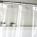 rideau douche transparent moderne aimants salle bain étanche résistant