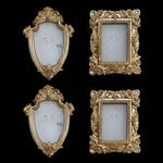 cadres photo vintage ornementés floral relief baroque rétro dorés posables