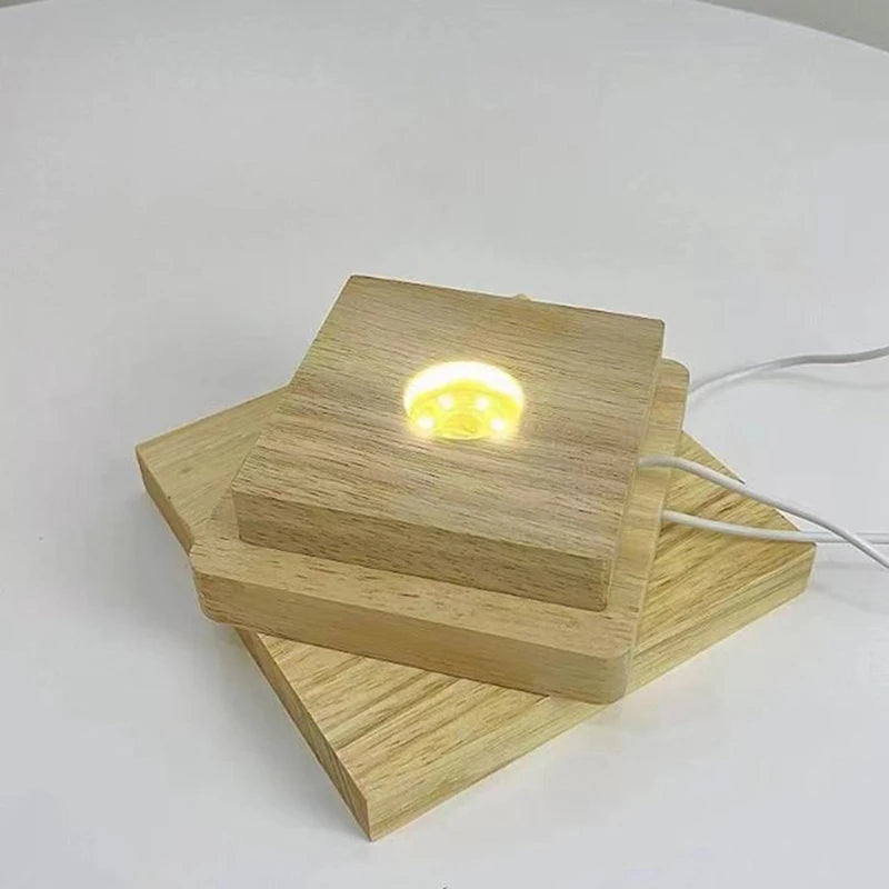 lampe led bois naturel clair texture moderne rechargeable usb câble blanc