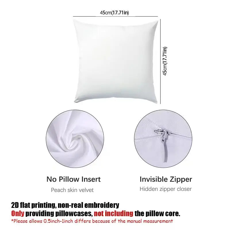housses coussin citron blanc feuilles vertes moderne 45x45cm zip invisible polyester