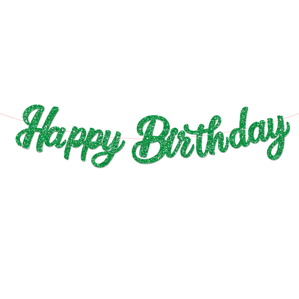 guirlande lettres multicolore happy birthday motifs cocktails nœuds fête enfant cursive suspendue brilles