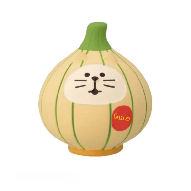 jouets légumes animés couleurs vives cartoon visage expressif décoration étagère chambre enfants adolescents