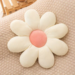 coussin moderne polyester fleuri bleu jaune blanc rose 40cm 40cm