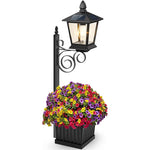 pot fleurs solaires led mural extérieur moderne ornements transparent vintage