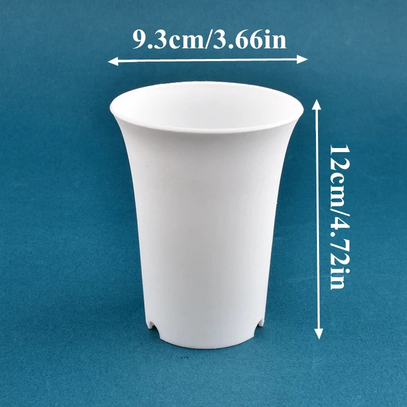 pot fleurs plastique moderne blanc noir plante intérieure décoration jardin