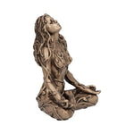 statue décorative femme feuilles branches cheveux ondulés art antique bronze pendentif chakra méditation