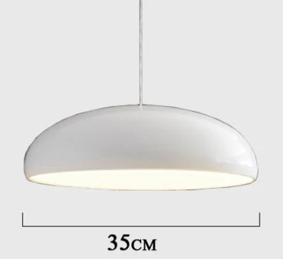 lustre suspendu bois blanc noir orange moderne câble opacité salle manger lumière