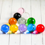 boules verre transparentes modernes noir blanc orange vert bleu rose rouge jaune violet brillantes