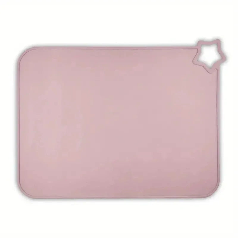tapis sol silicone opaque moderne beige rose gris jaune vert bleu respectueux environnement