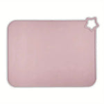 tapis sol silicone opaque moderne beige rose gris jaune vert bleu respectueux environnement