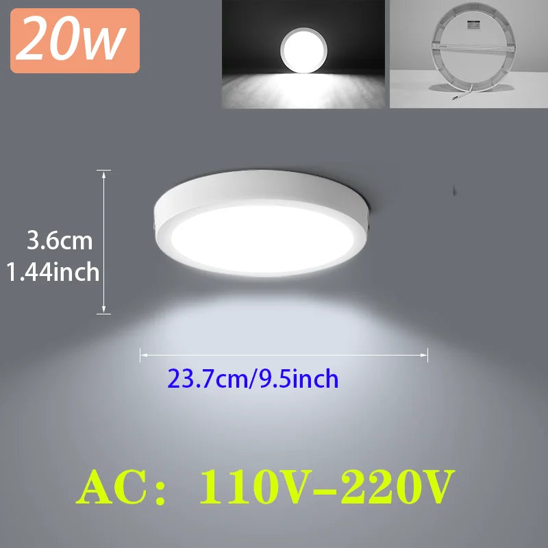 plafonnier led moderne blanc 20w 15w 10w éclairage quotidien minimaliste