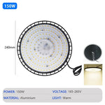 éclairage industriel led haute luminosité 280mm noir moderne étanche 200w