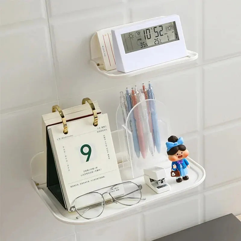 support mural pliable smartphone blanc moderne adhésif rangement lunettes stylo chargeur(calendar,lunettes,stylus,charger)