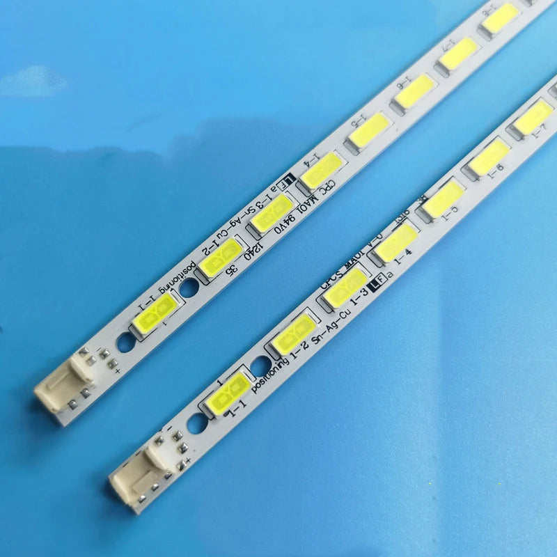 barres lumineuses led blanc jaune industriel connecteurs métalliques leds espacées numérotées