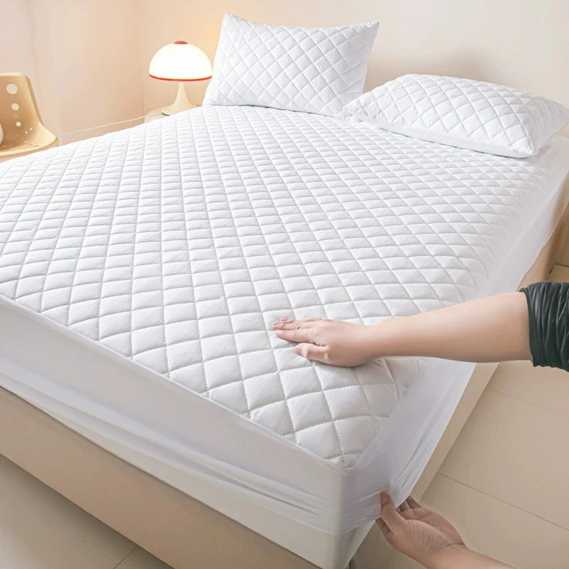 protège matelas imperméable antiallergique quilté gris moderne 14 pouces maison