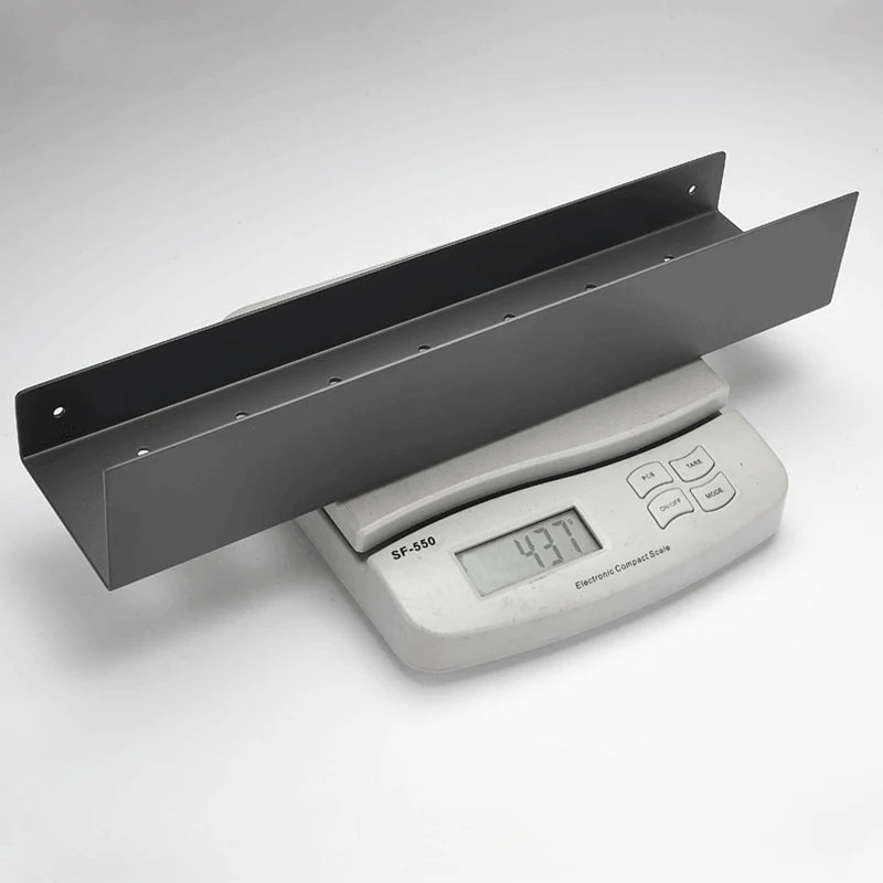 étagère murale moderne gris foncé laquée alliage aluminium flacons lotion salle bain