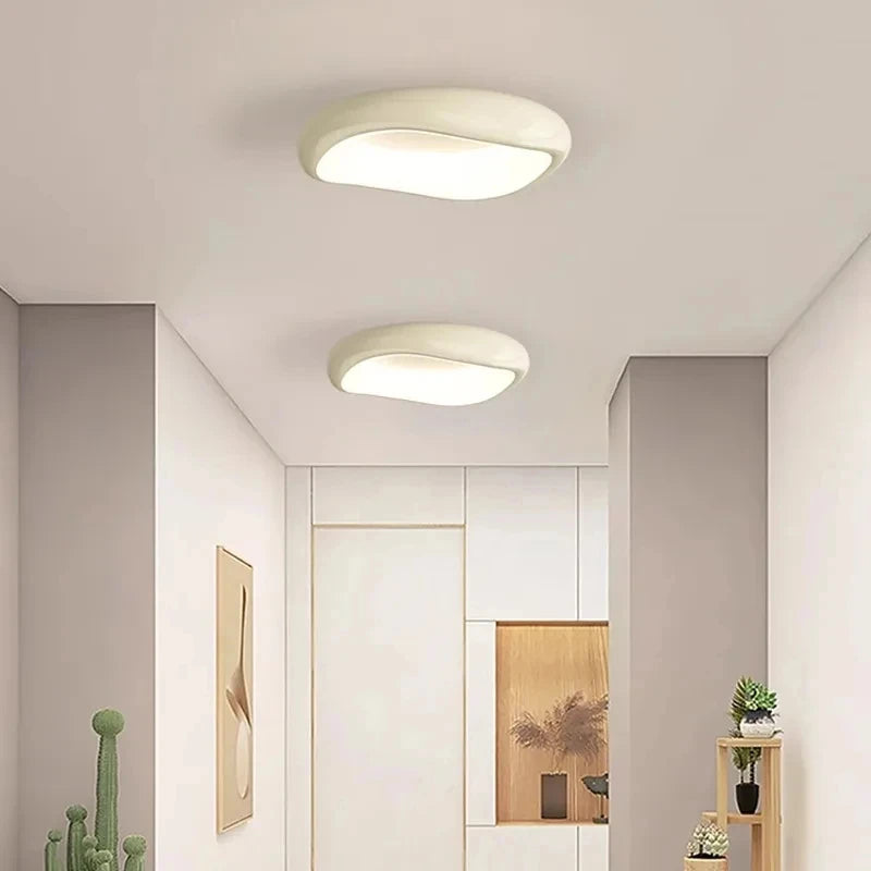plafonniers led modernes minimaliste couleur crème noir vert chambre enfant éclairage salle étude cuisine
