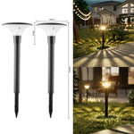 lampe solaire éclairage extérieur moderne étanche ip55 led noire piquet contemporaine jardin decorationextérieur