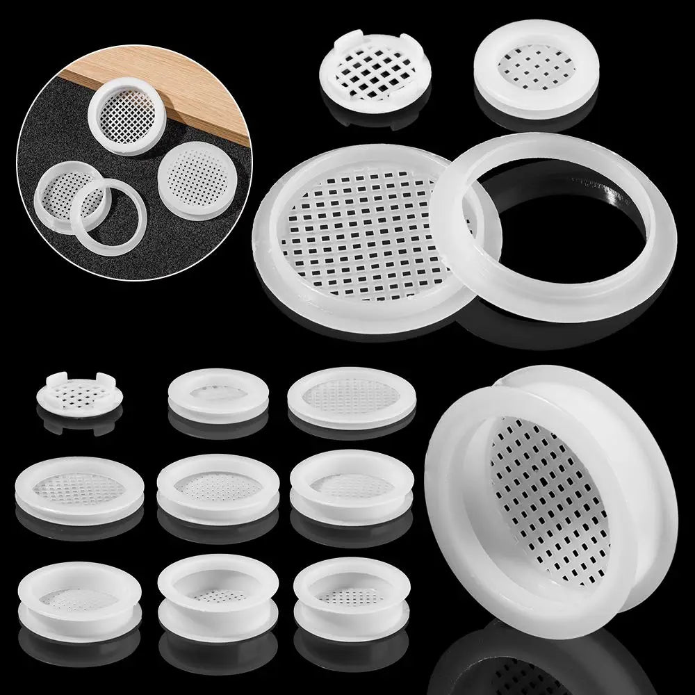 filtres air blancs perforations modernes accessoires meubles ventilation décoration durable ornements couvercle ventilateur