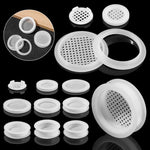 filtres air blancs perforations modernes accessoires meubles ventilation décoration durable ornements couvercle ventilateur