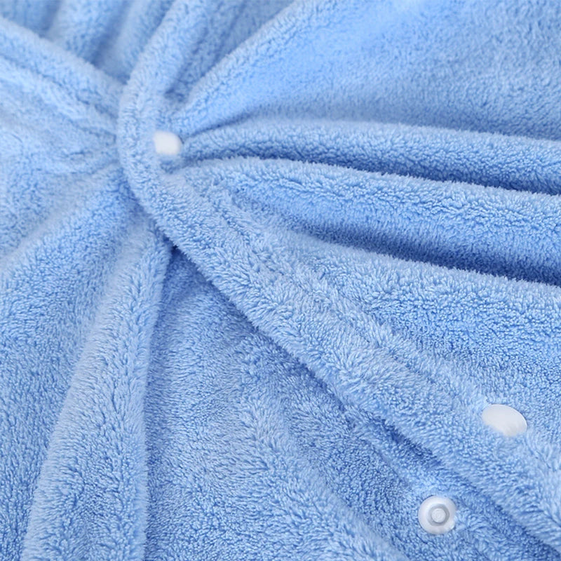 serviette bain enfant brodée dessin animé microfibre rose clair douce confortable