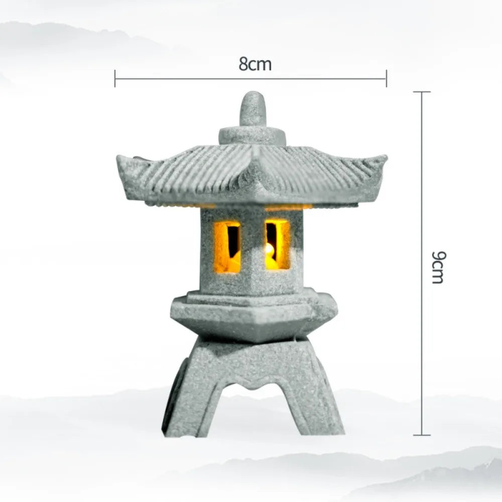lanterne traditionnelle japonaise pierre naturelle gris opaque jardin zen