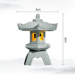 lanterne traditionnelle japonaise pierre naturelle gris opaque jardin zen
