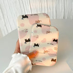 porte monnaie pliant cartoon motif animaux floral couleurs pastel mignon décoration maison accessoires