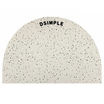 tapis bain blanc taches noires anti glisse facile entretien machine lavable moderne salon chambre