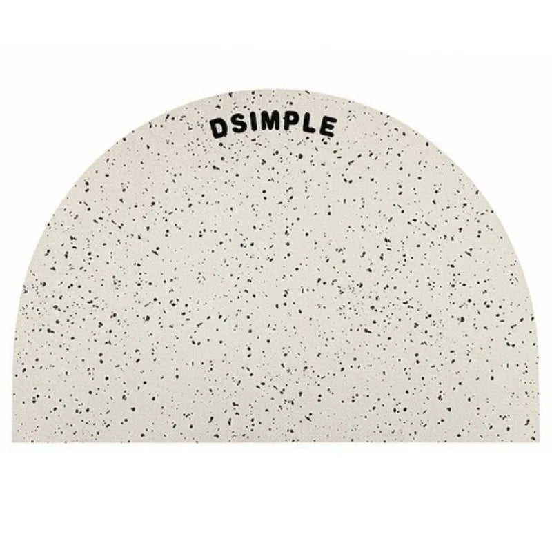 tapis bain blanc taches noires anti glisse facile entretien machine lavable moderne salon chambre